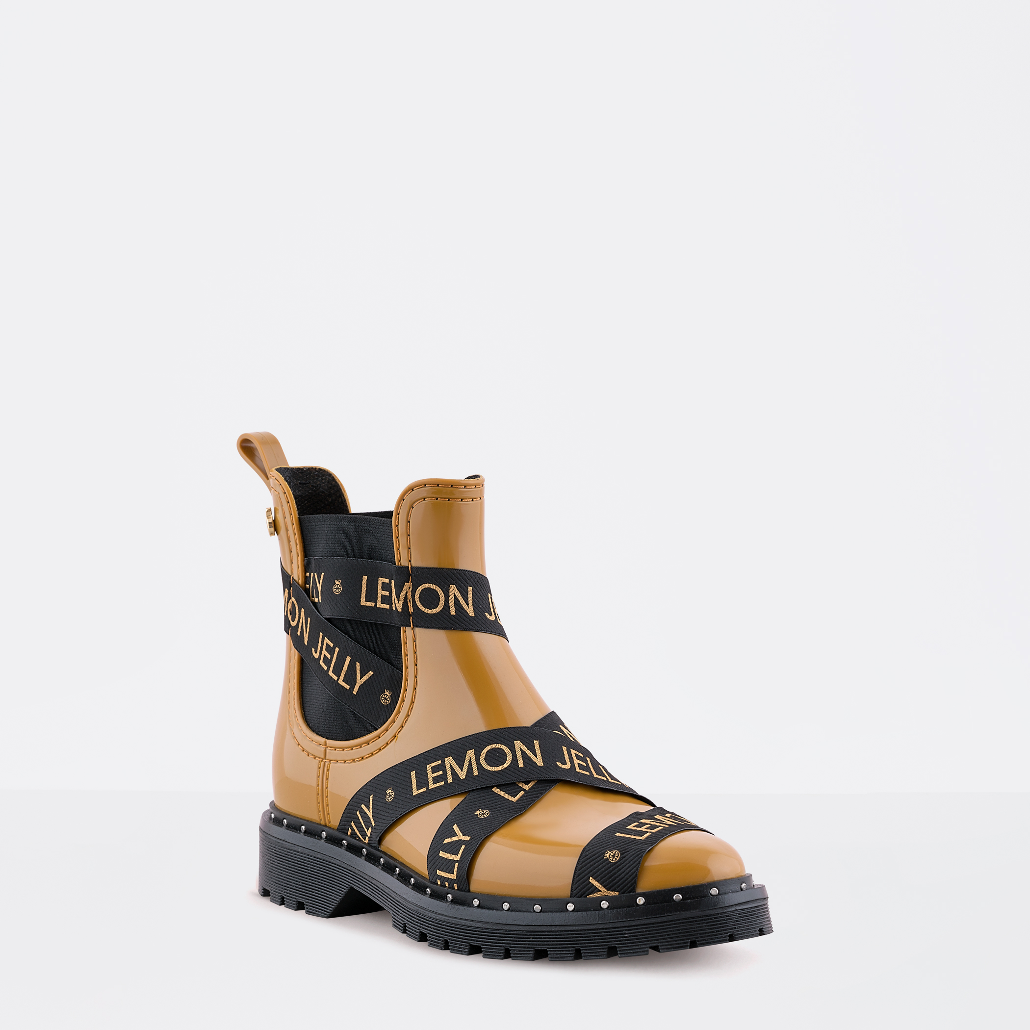 Lemon Jelly Frankie 01 Damen Gummi Stiefelette mit Logo Bandage