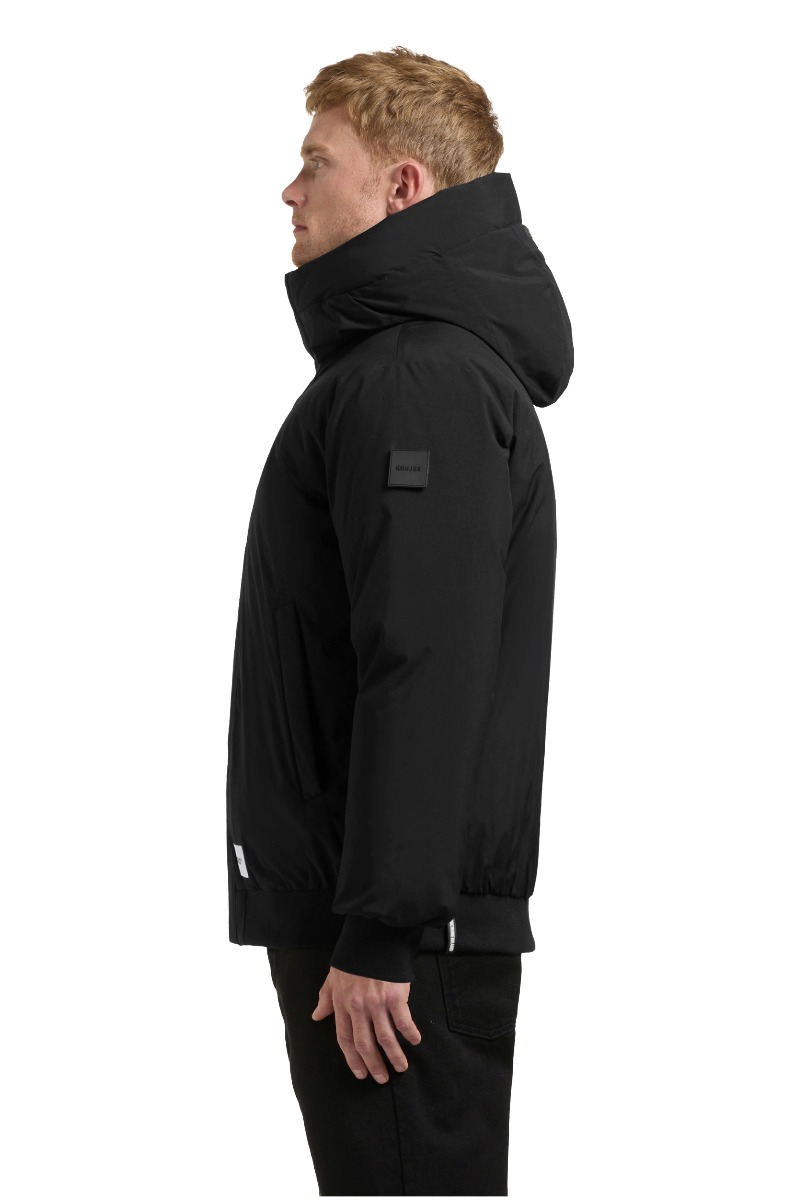 Khujo BENSON Herren Winterjacke im Blouson-Stil mit Kapuze