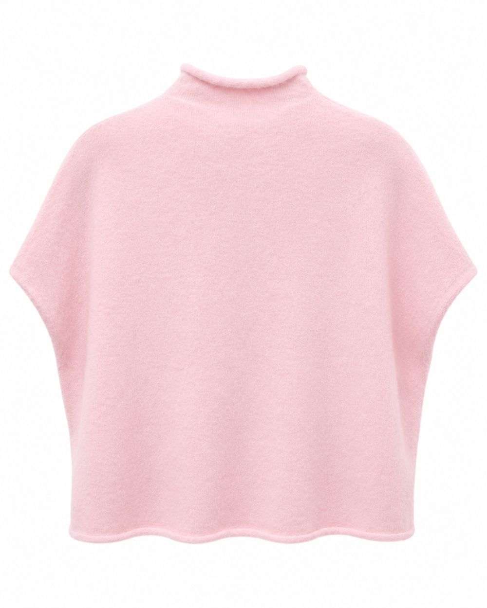 Pullover mit Rollstehkragen und ohne Arm