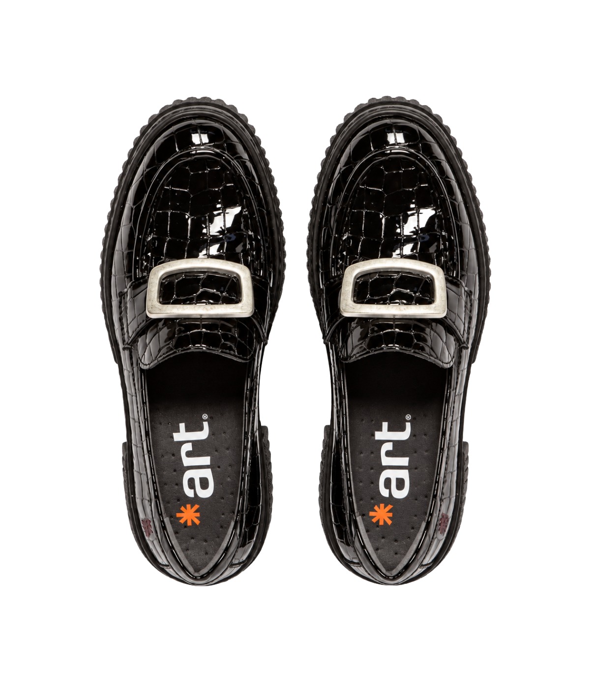 The Art Company YORK Chunky Loafer Croku Lack -mit Plateausohle