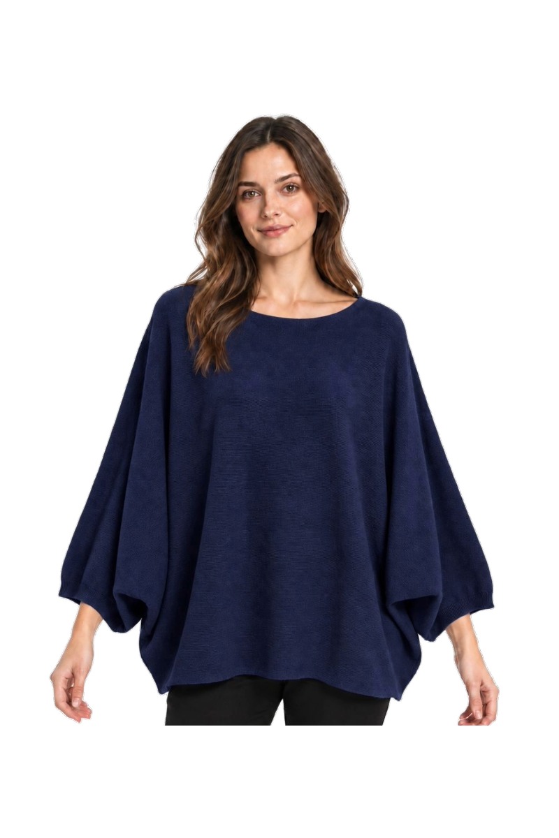 Oversized Feinstrickpullover mit Dolman Ärmeln