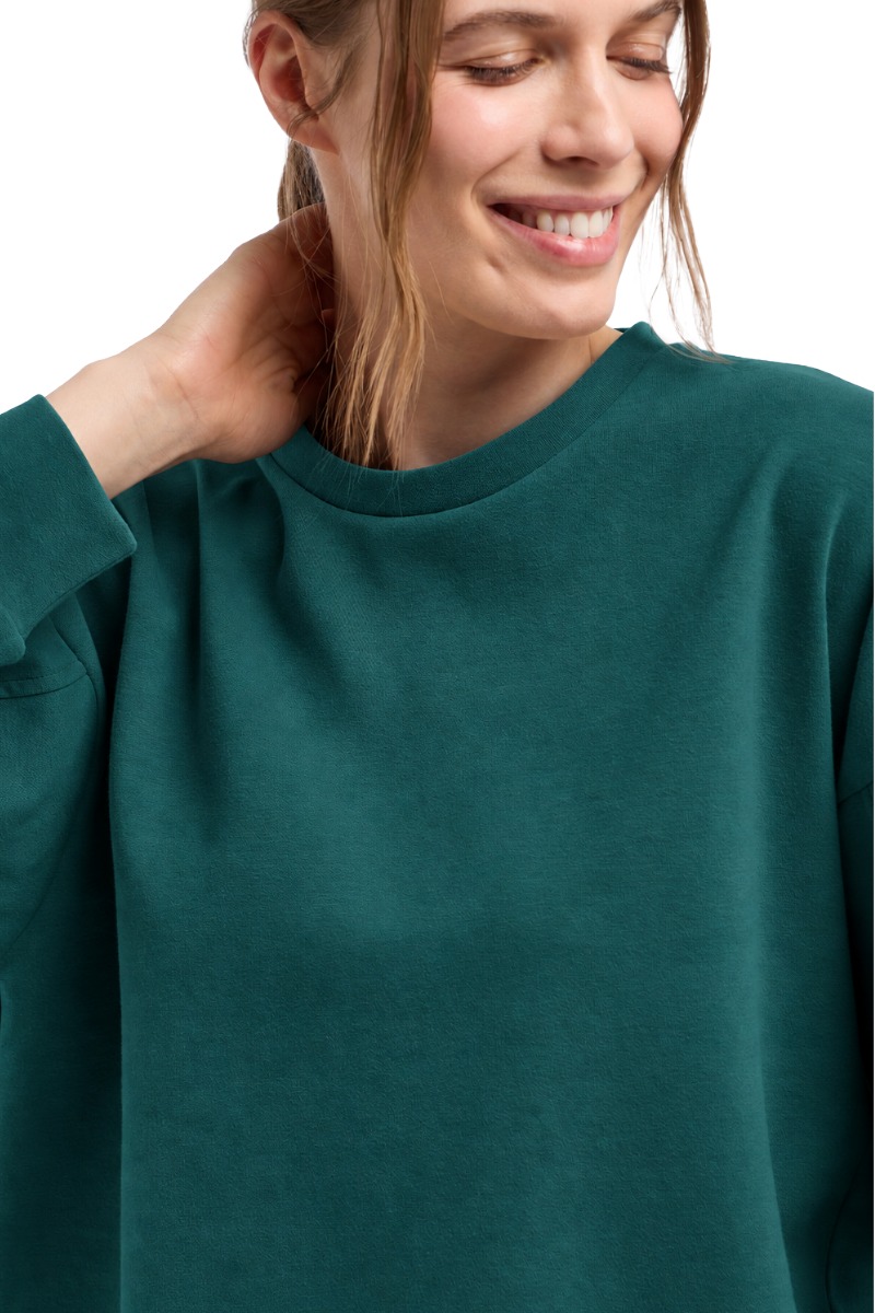 Elbsand Qivi Sweater Damen Sweatshirt mit Ballonärmeln