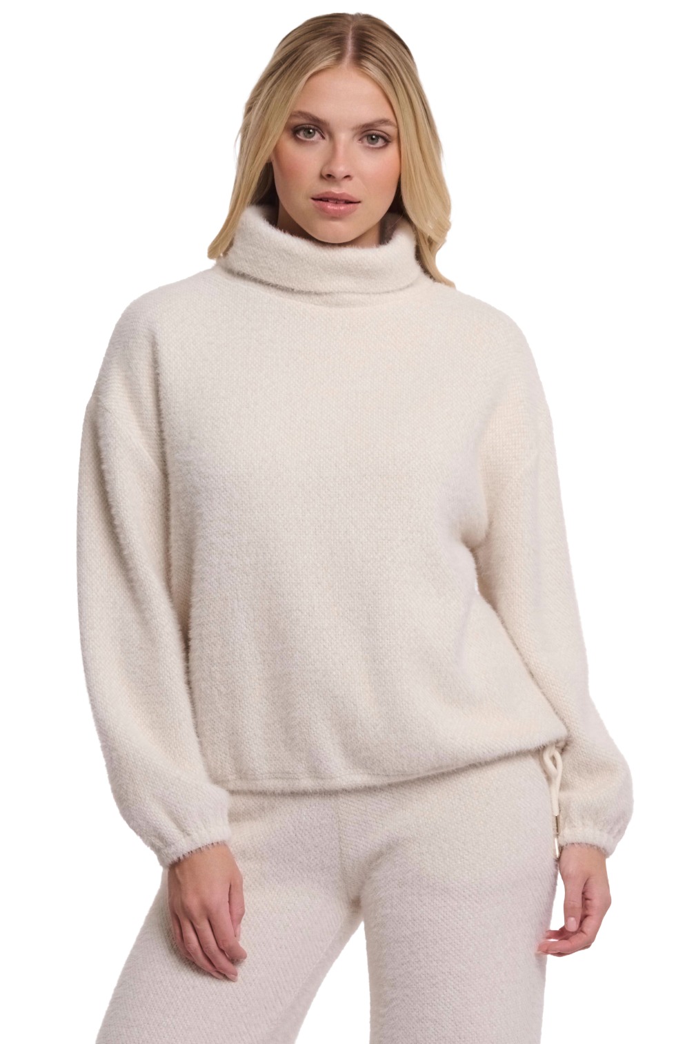 Rino & Pelle Bellar Damen Rollkragenpullover mit Tunnelzug