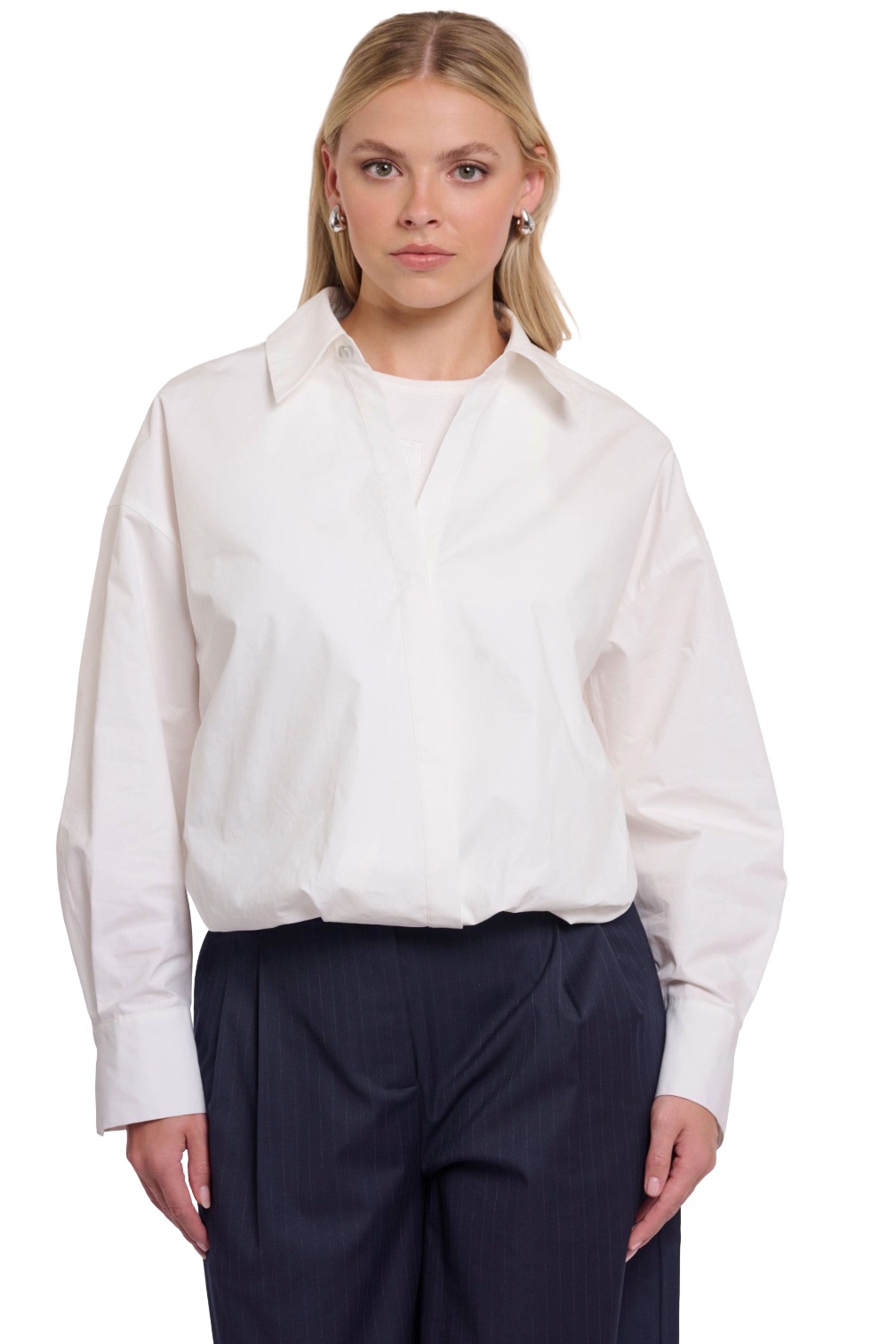 Rino & Pelle Nio Damen Bluse im Blouson-Schnitt