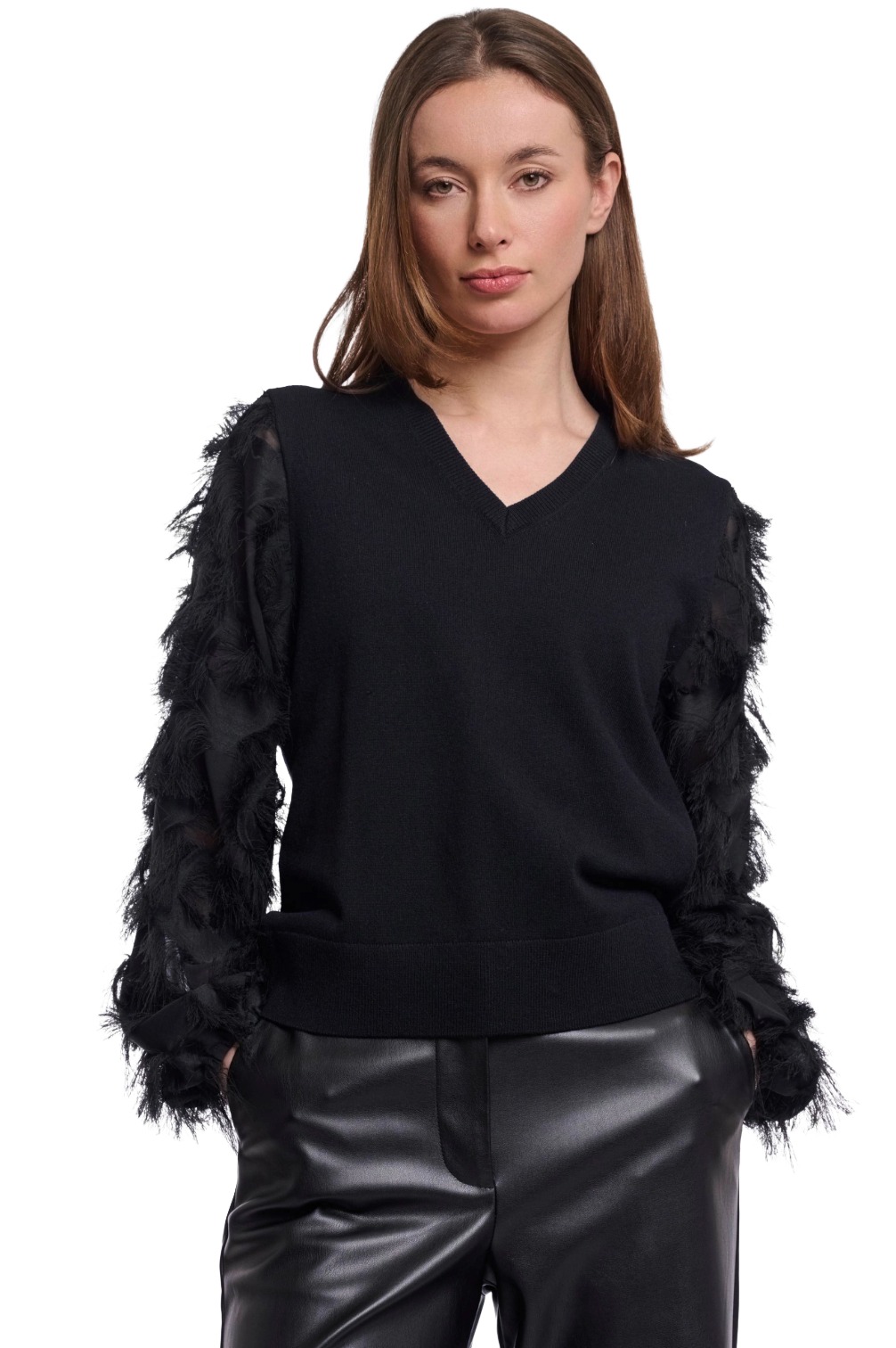 Rino & Pelle Rhode Damen Pullover mit Statement-Ärmeln