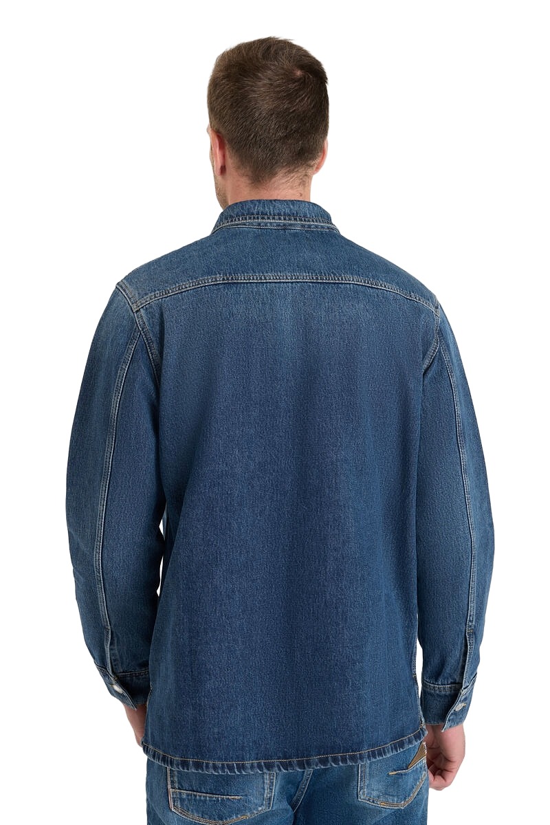 Herren Jeanshemd-Jacke in blau von Le Temps des Cerises