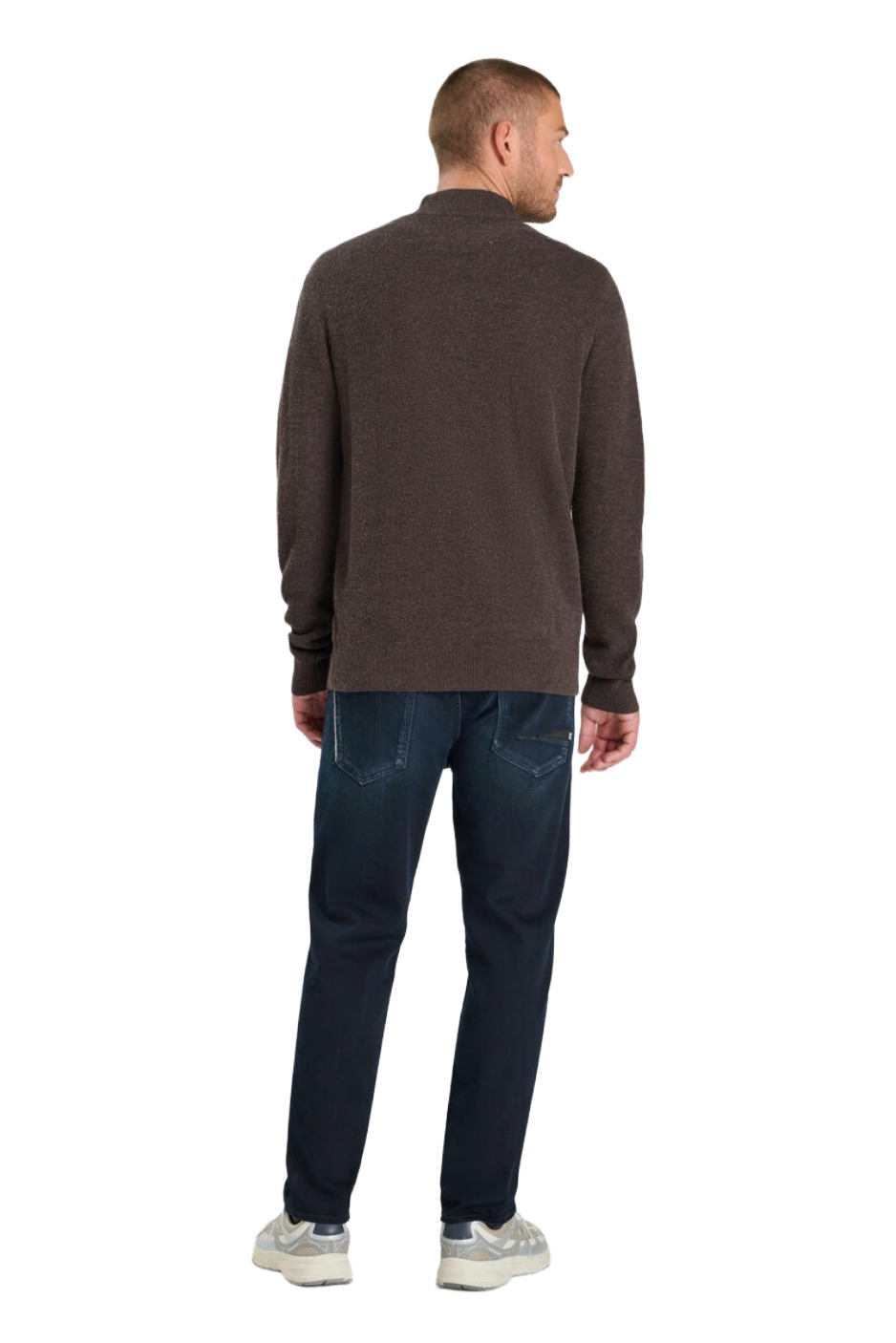 LTC Le Temps des Cerises FAVO Herren Strickpullover – Coffee