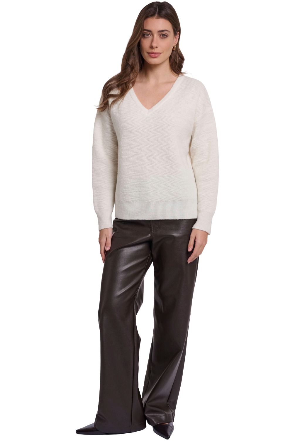 Rino & Pelle Ellise Damen V-Ausschnitt Strickpullover