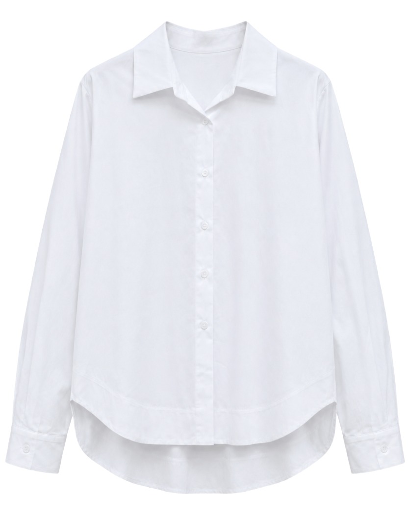 Esvivid Damen Hemd-Bluse mit Rückenfalte & verlängertem Rückenteil