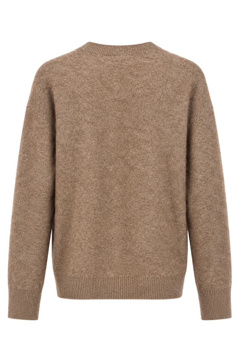 Feiner Damen Strick Pullover mit Rundhals aus Lanawolle & Kaschmir