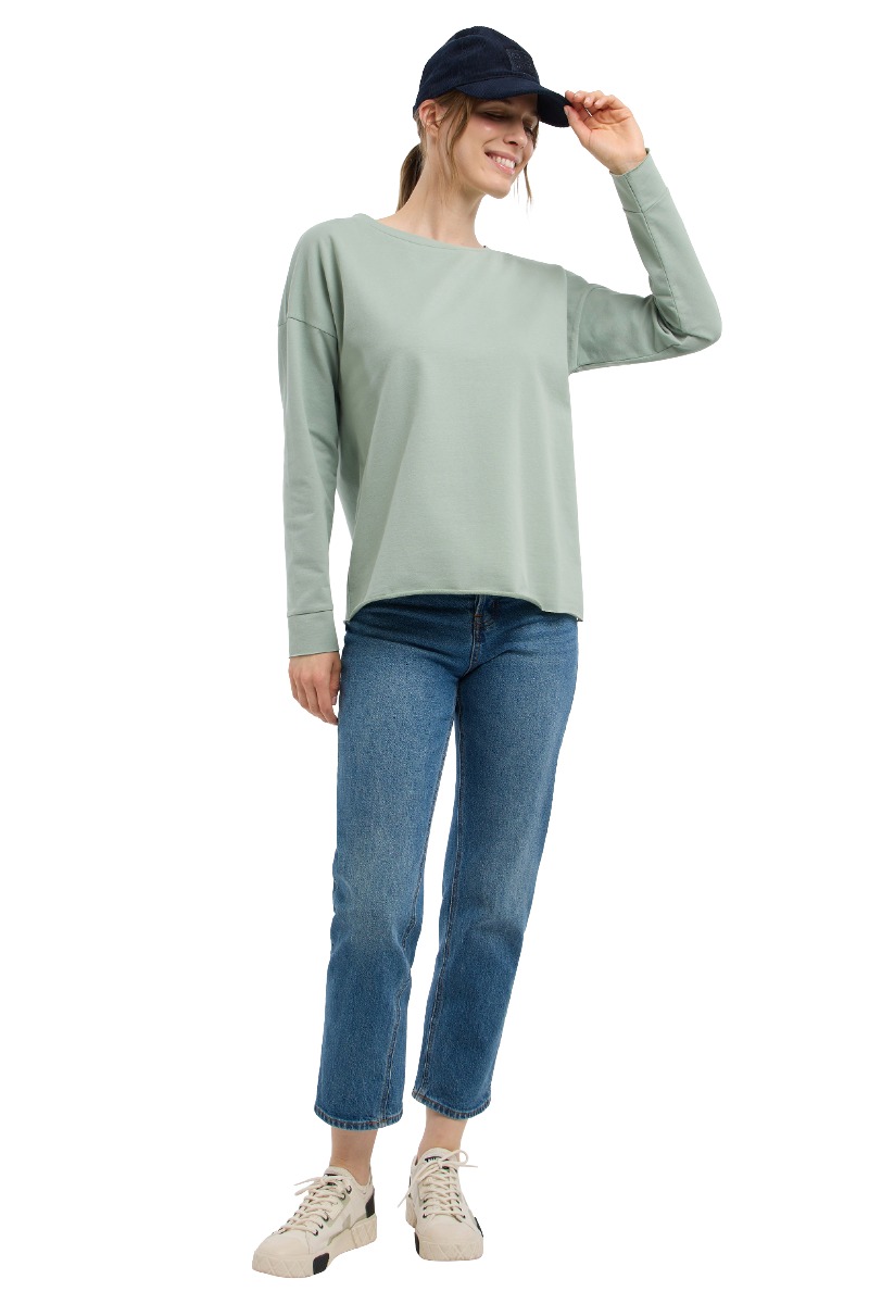 ELBSAND Riane – lässiges Damen Sweatshirt mit Rückenprint