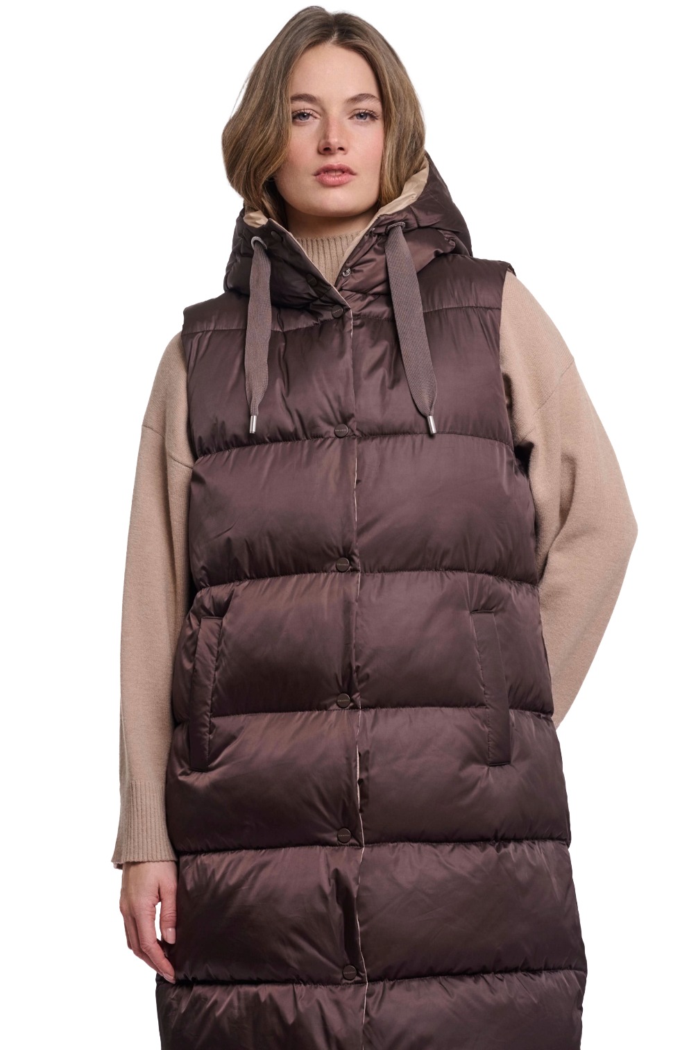 Rino & Pelle Logan lange Puffer-Steppweste