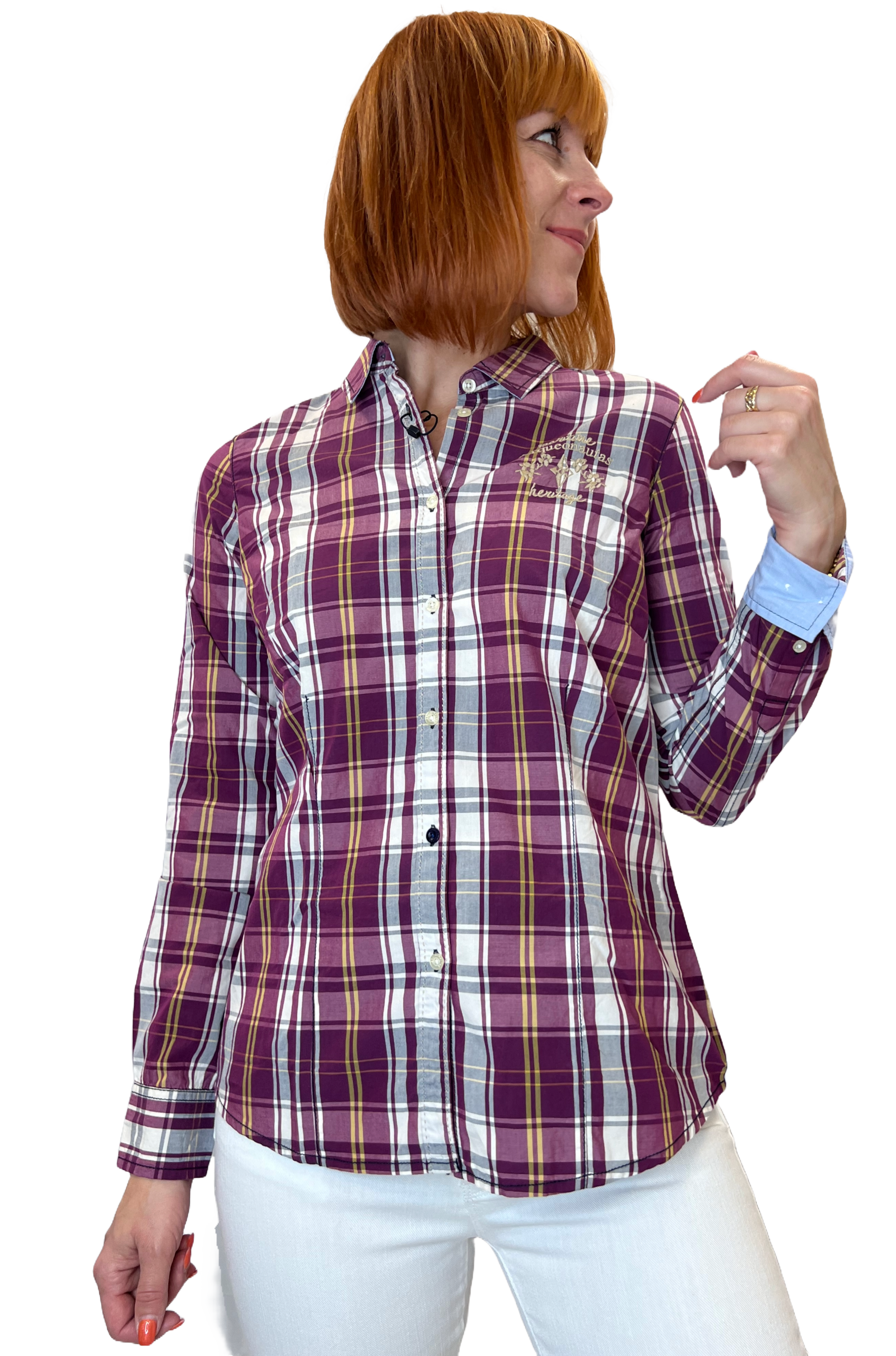 Arqueonautas 778404 Damen Bluse kariert