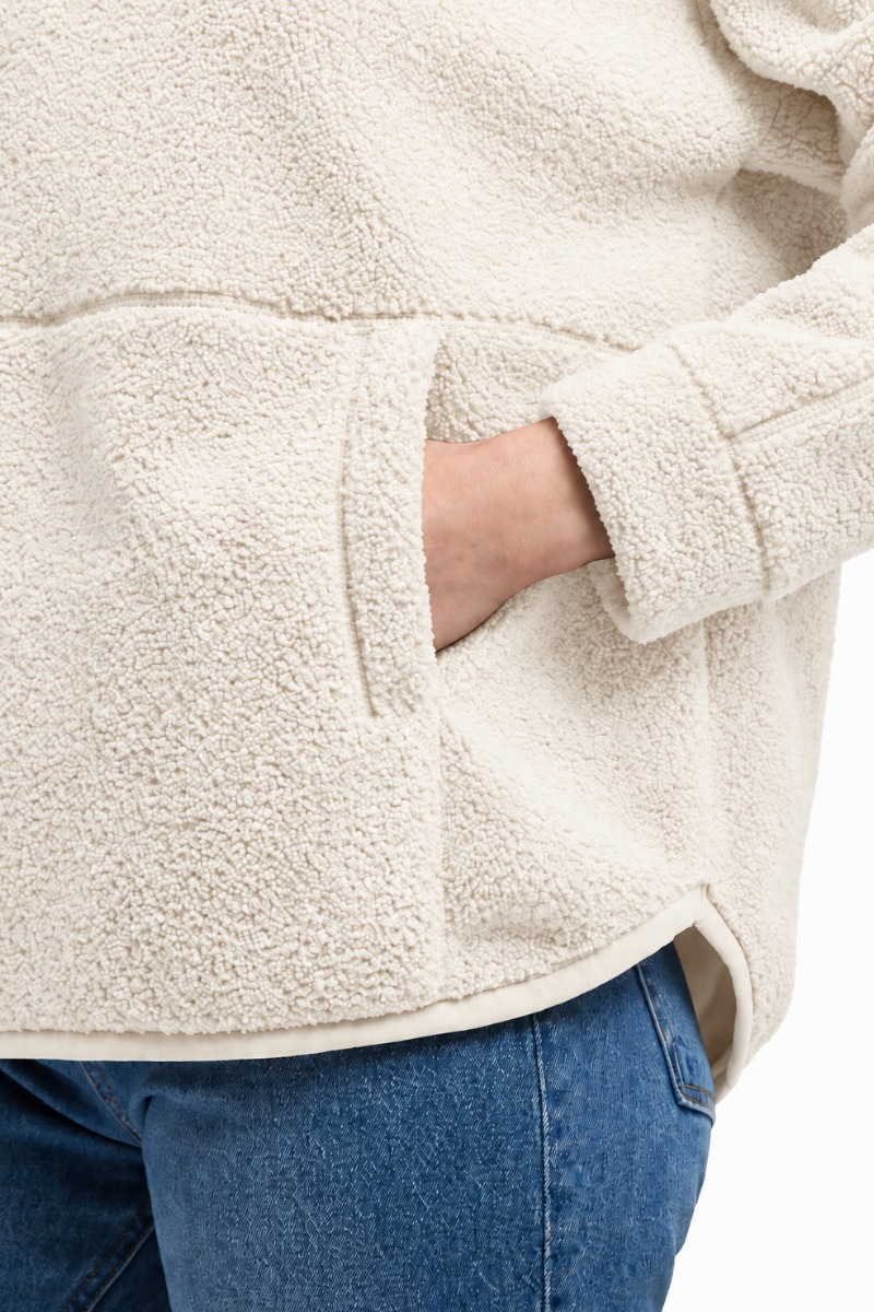 Elbsand Nelia Damen Teddy - Hoodie mit Logo-Details