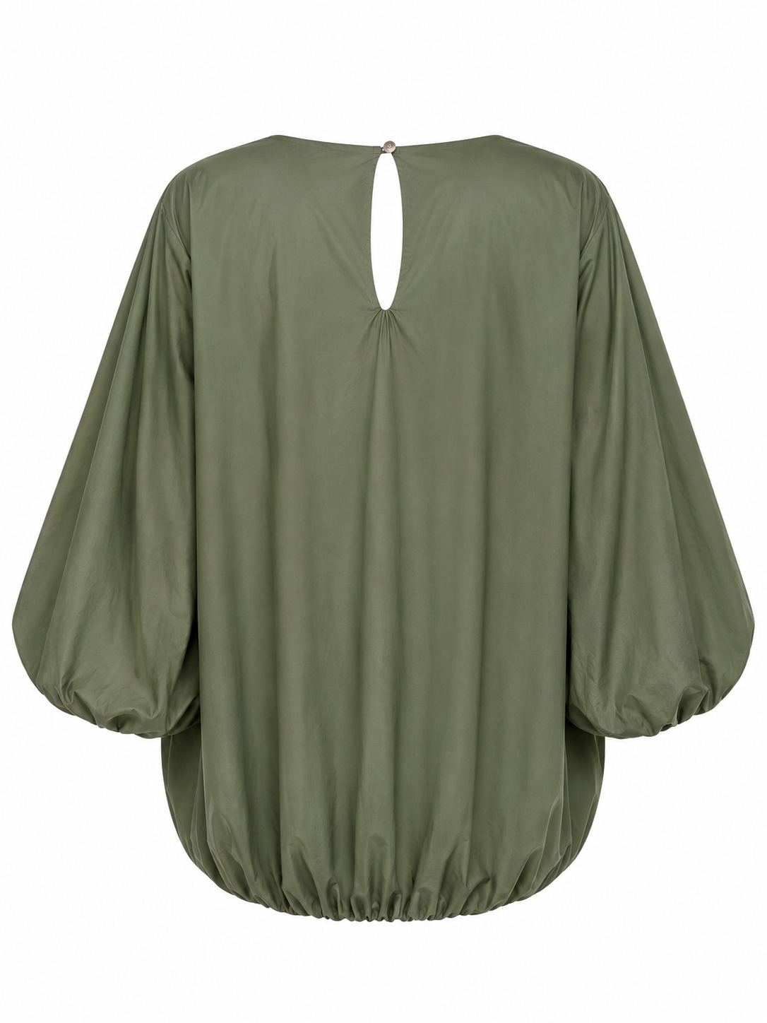Ballonbluse mit Rundhals