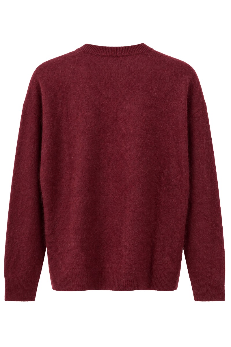 Feiner Damen Strick Pullover mit Rundhals aus Lanawolle & Kaschmir