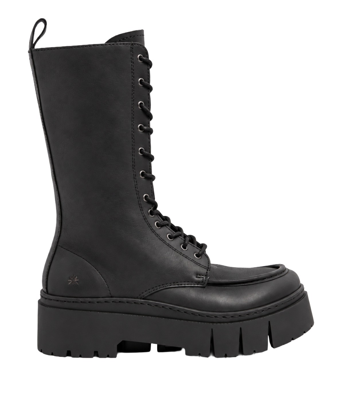 The Art Company Roma Leeds Damen Schnürstiefel im Chunky Combat Boots mit markanter Plateausohle
