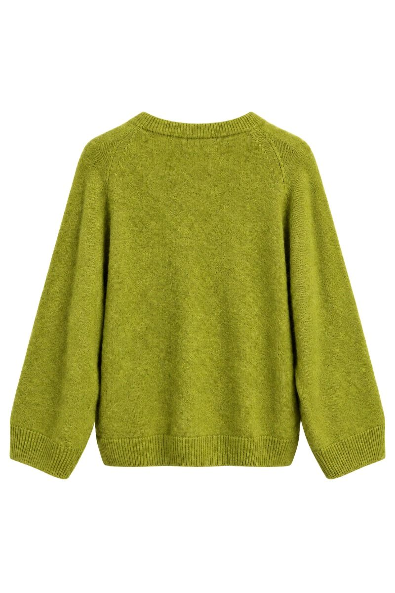 Damenpullover aus Alpaka-Wollmix mit Rundhals