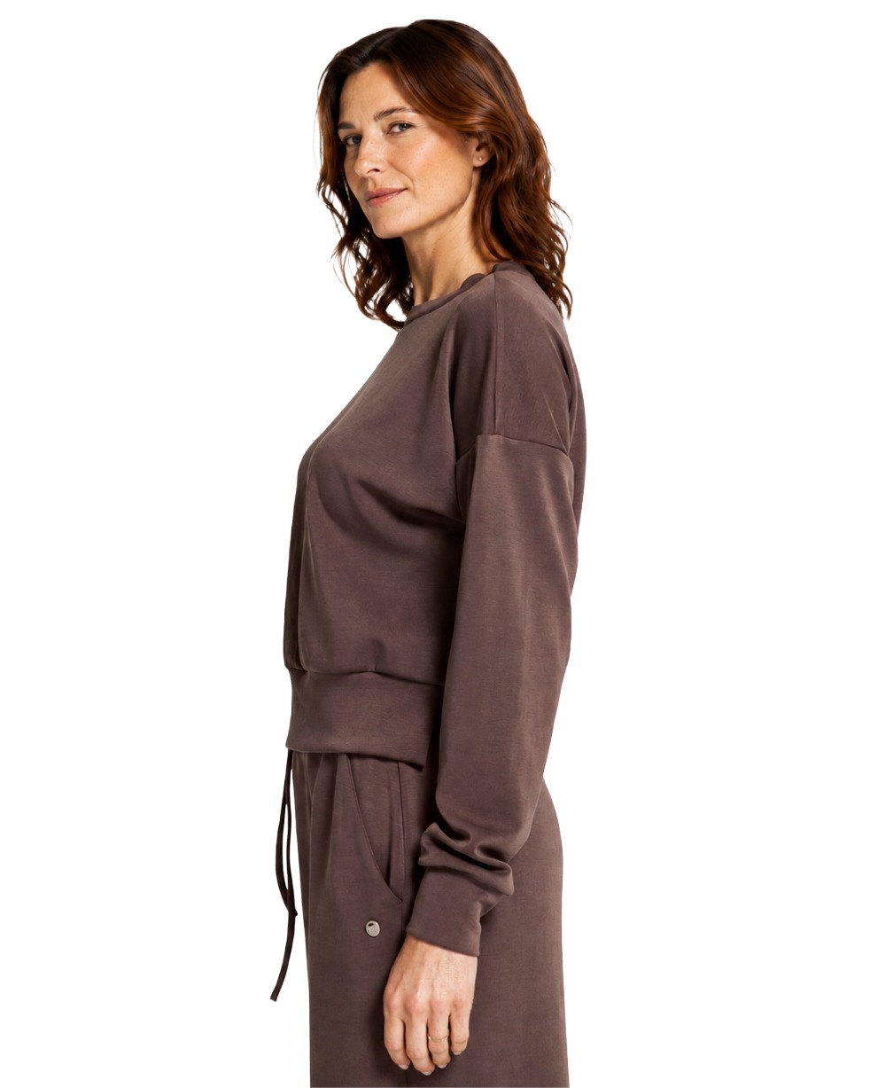 Zhrill Lilivati Damen Sweatshirt mit breitem Bund