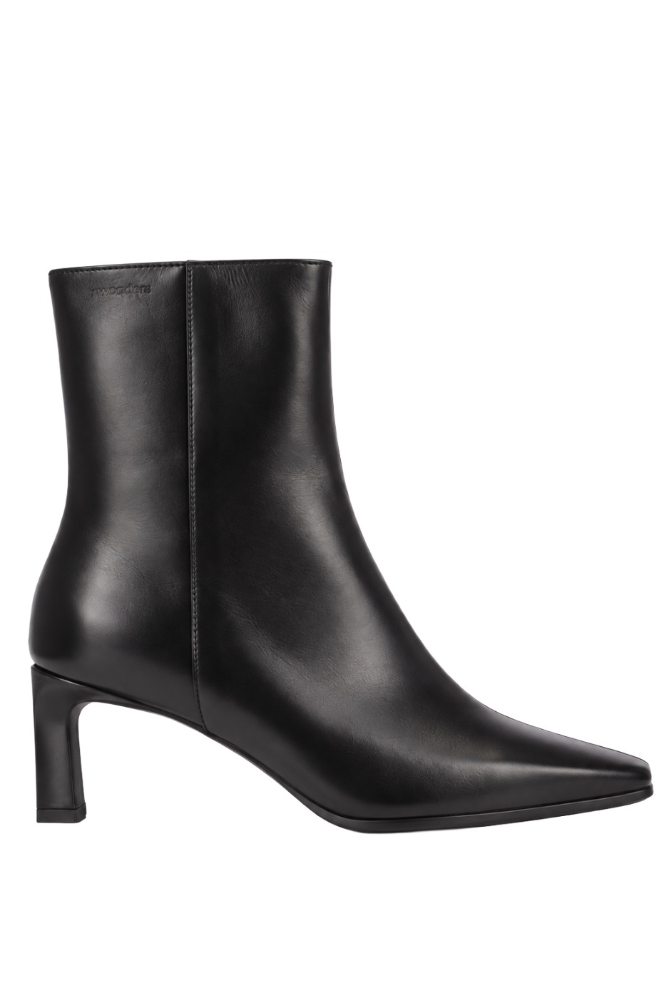 Wonders  M-6301 Oregon Leder-Stiefelette mit Absatz – Schwarz