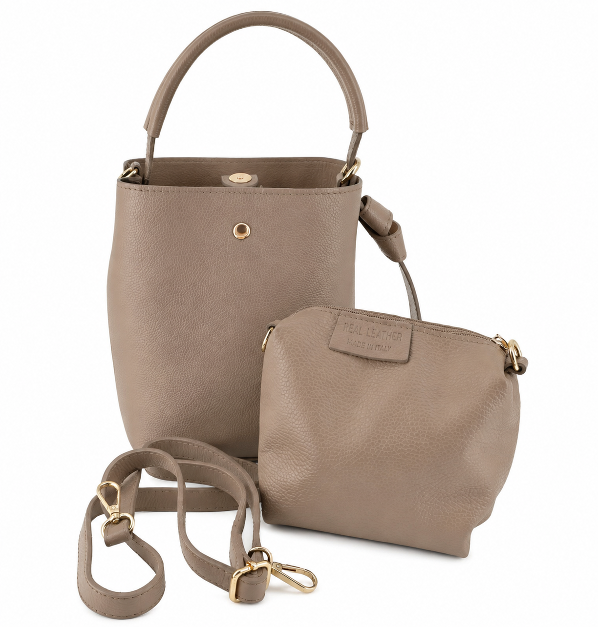 Elegante Henkel-Tasche mit Innentasche und Schultergurt