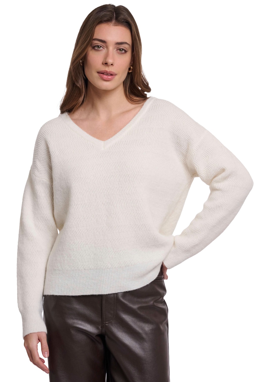 Rino & Pelle Ellise Damen V-Ausschnitt Strickpullover