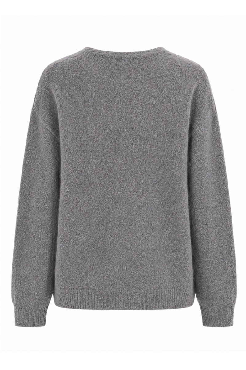 Feine Strickjacke mit V-Ausschnitt aus Lanawolle & Kaschmir