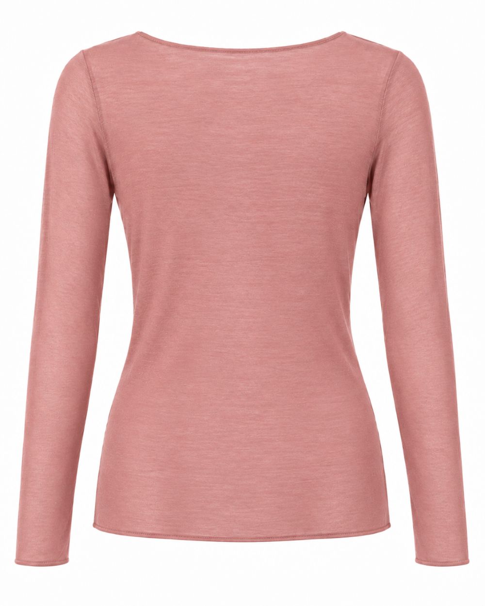 Leicht transparentes Longsleeve mit Rundhals & Cashmere