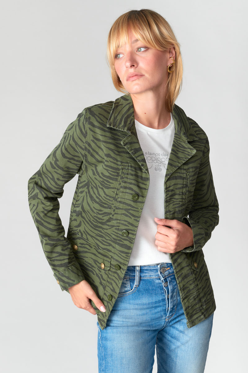 Le Temps des Cerises Mili Zebra Damen Jacke