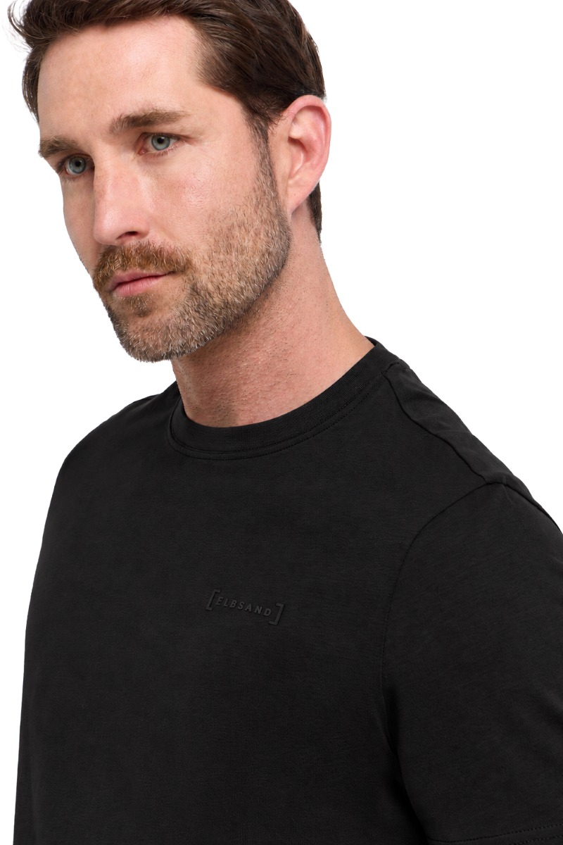 Elbsand Edo Herren T-Shirt mit tonalem Logo