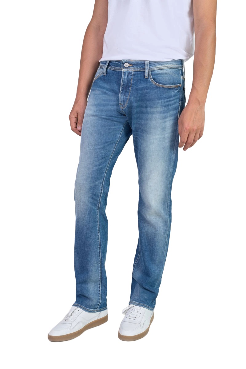 Herren Jeans mit geradem Bein in blau von Le Temps des Cerises