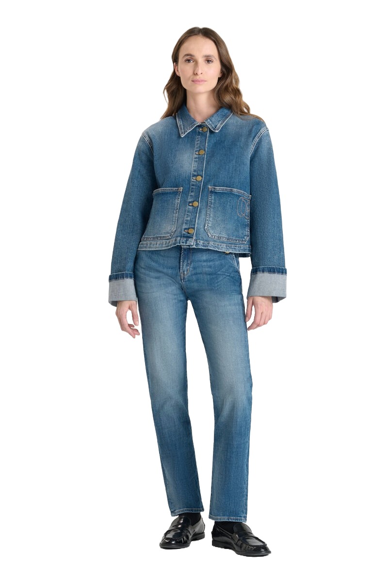 Damen Jeansjacke kastigem Schnitt von Le Temps des Cerises