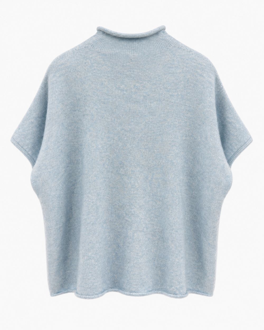 Pullover mit Rollstehkragen und ohne Arm