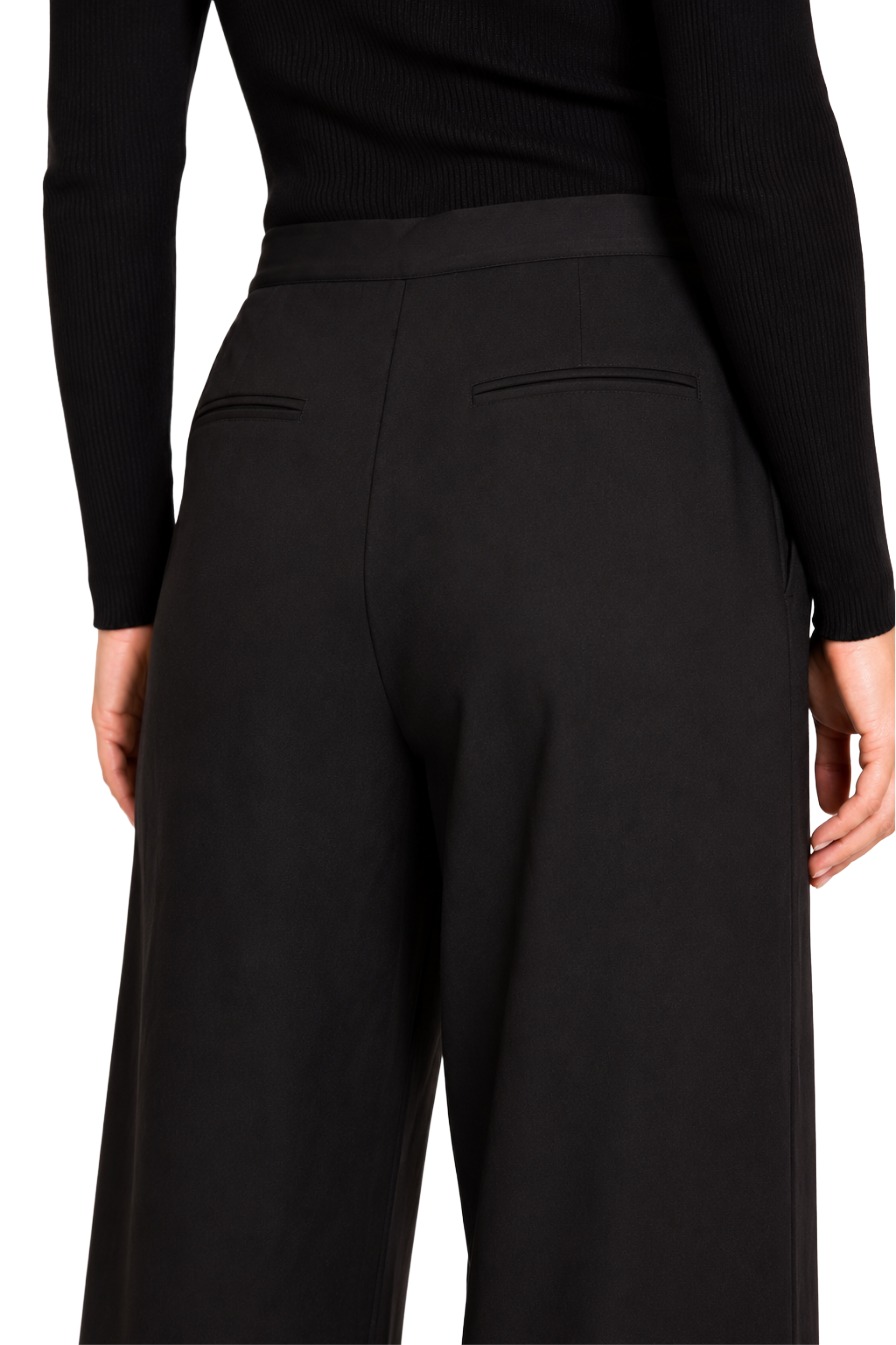 Zhrill Kelli Damen Hose mit weitem Bein & Bundfalten