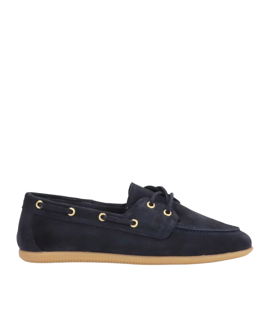 Shoedesign Copenhagen Core 5 Damen Loafer aus Veloursleder im Boat-Shoe-Stil