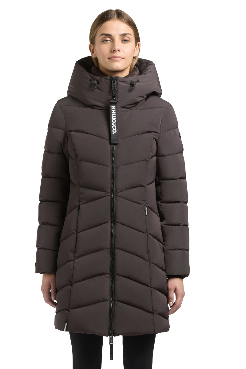 Khujo Kiera Damen Steppjacke mit Kapuze