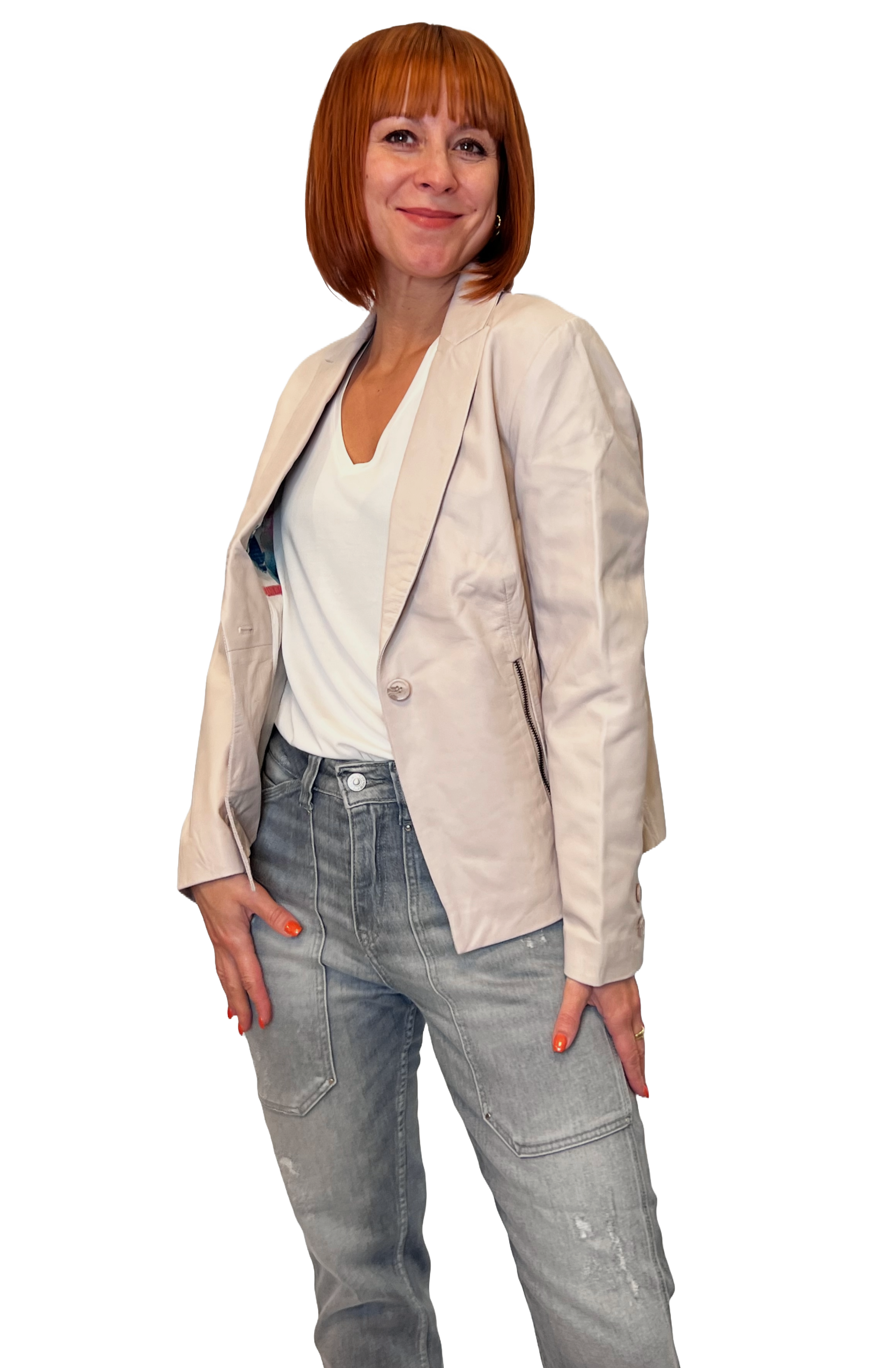 Rino & Pelle Caatje Damen Lederblazer