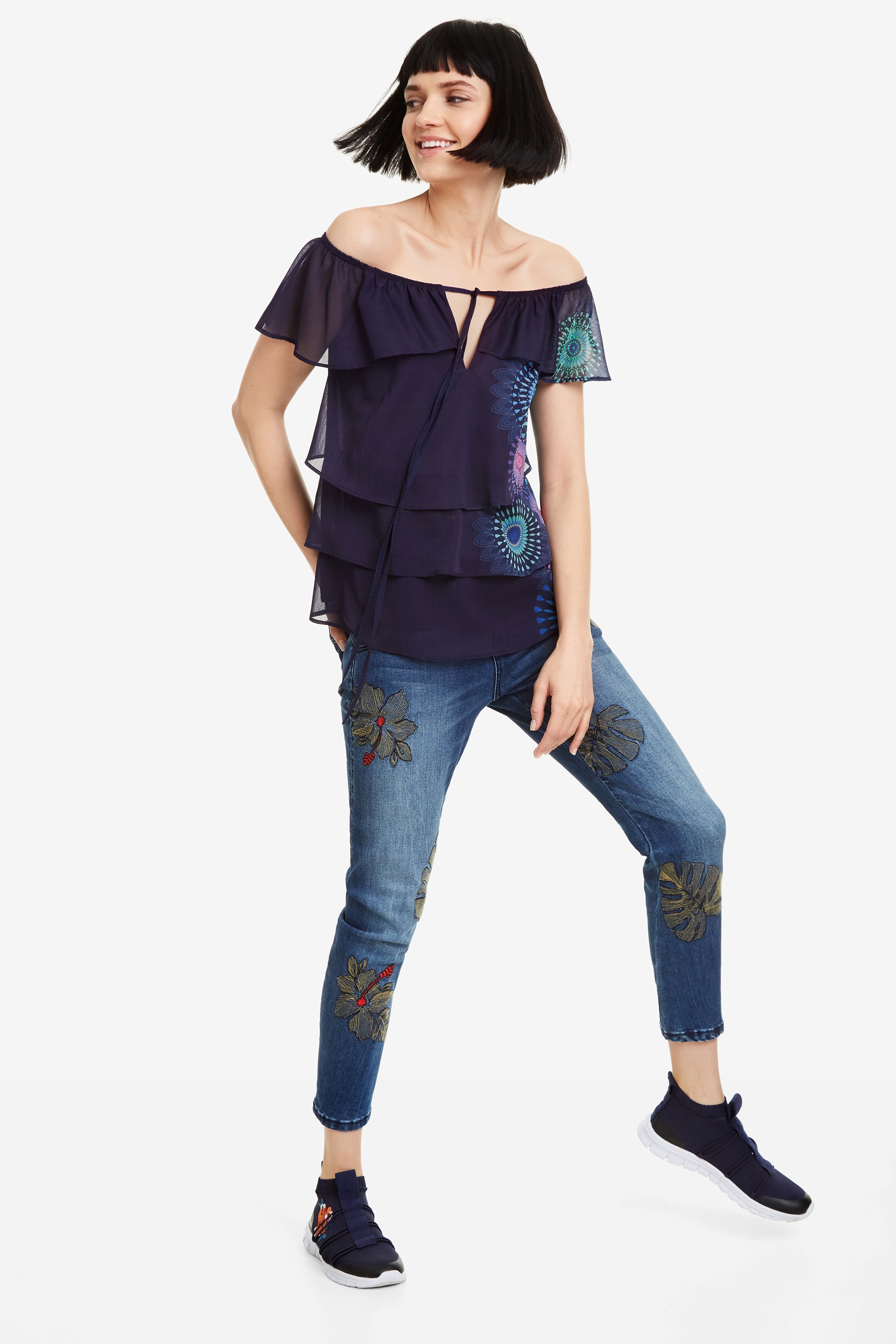 Desigual Blus Claire Damen Top, Bluse