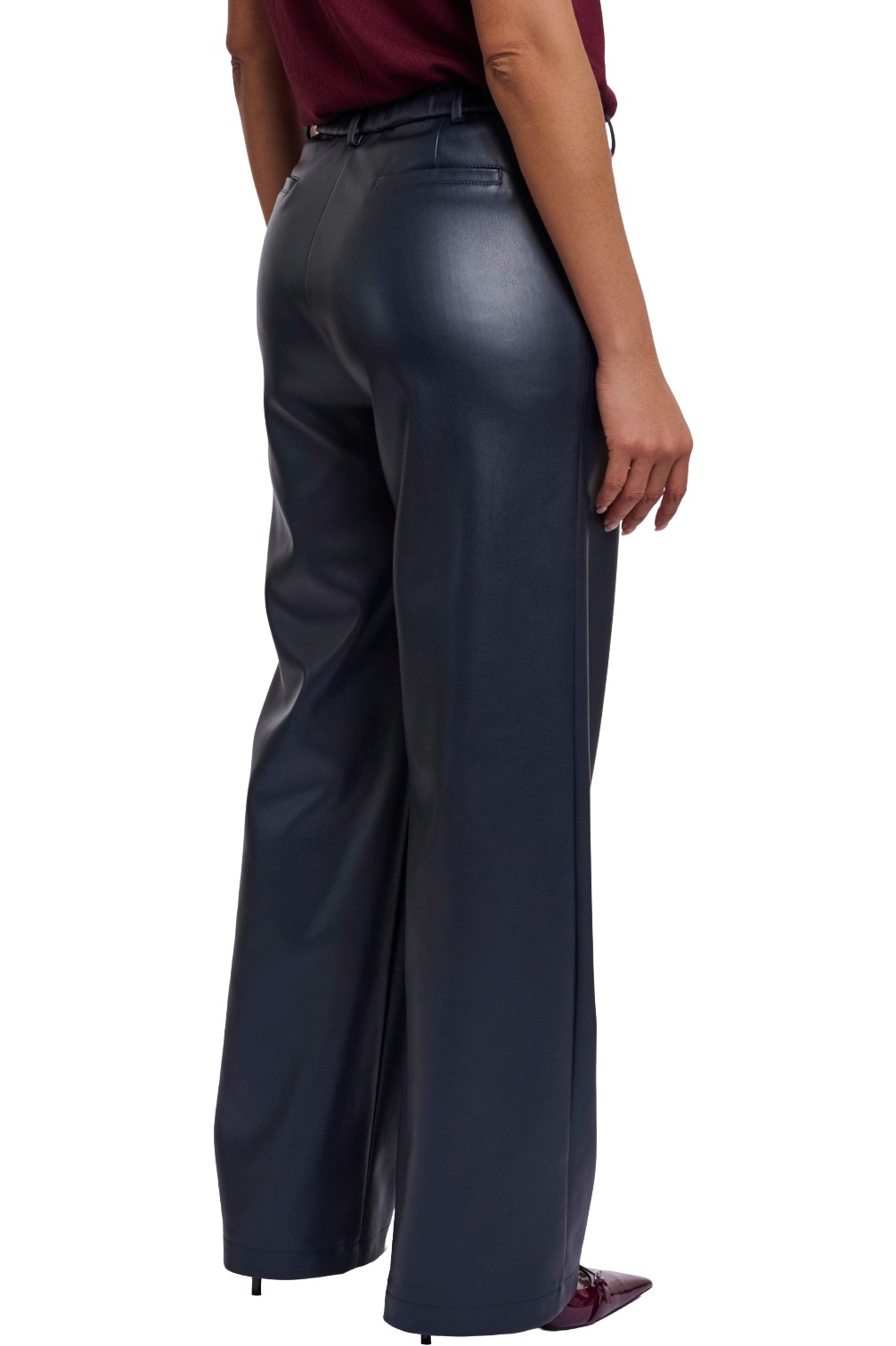 Rino & Pelle Georgina Short Damen Kunstlederhose Wide Leg