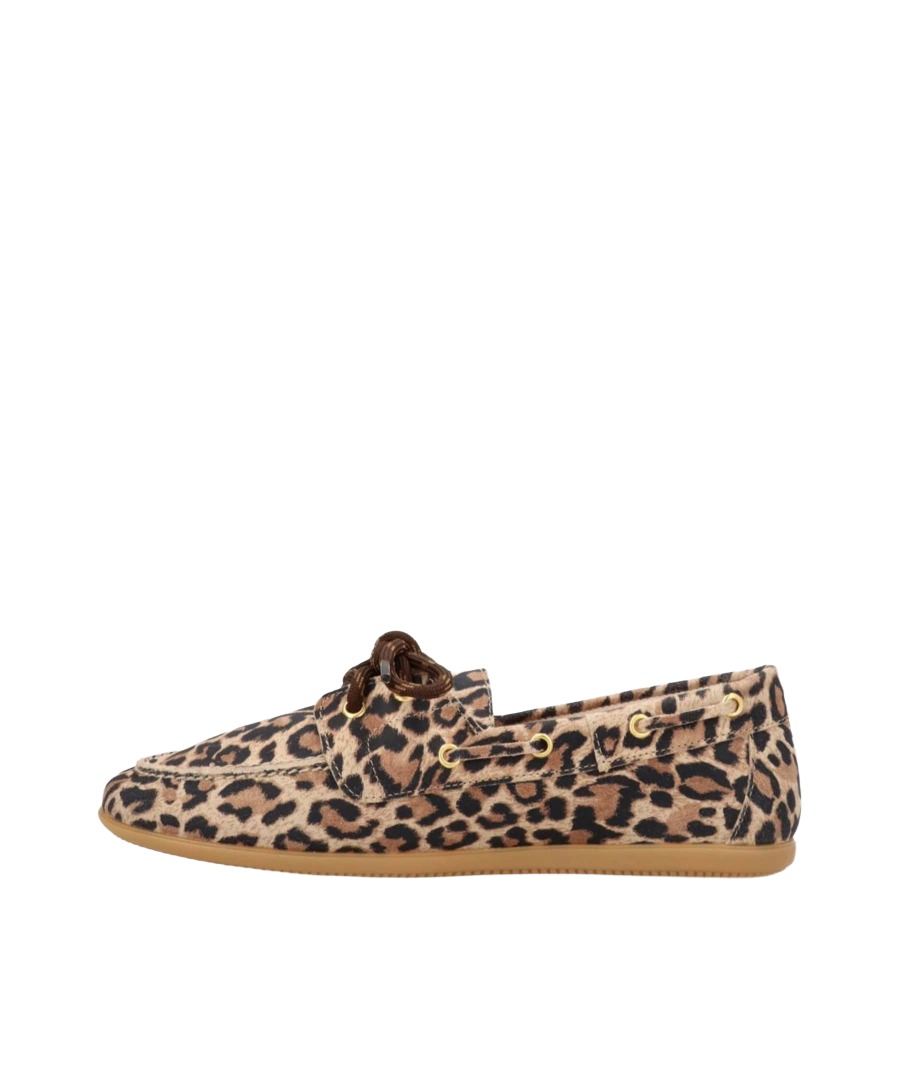 Shoedesign Copenhagen Core 5 Damen Loafer aus Veloursleder im Boat-Shoe-Stil