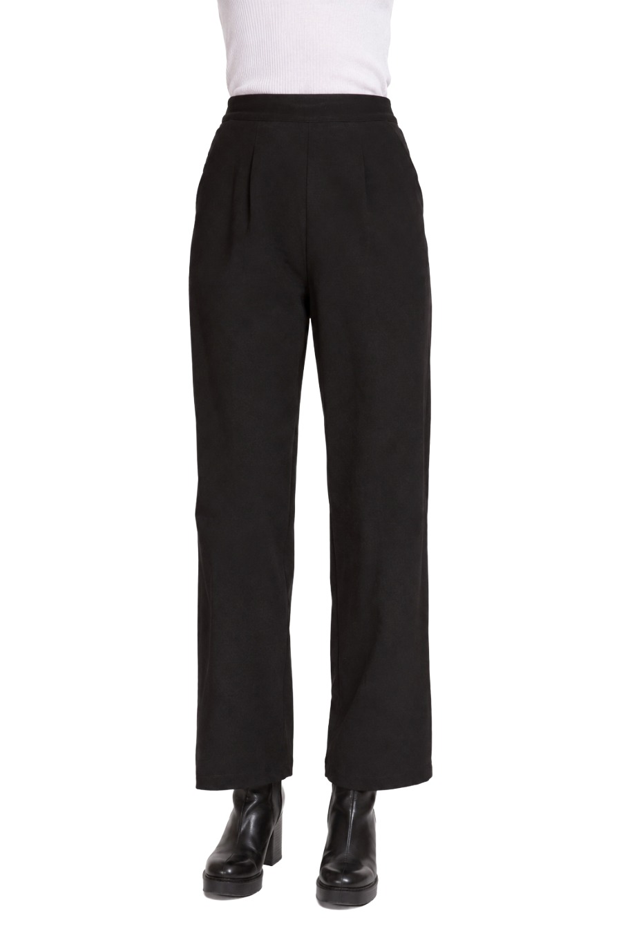 Zhrill Kelli Damen Hose mit weitem Bein & Bundfalten
