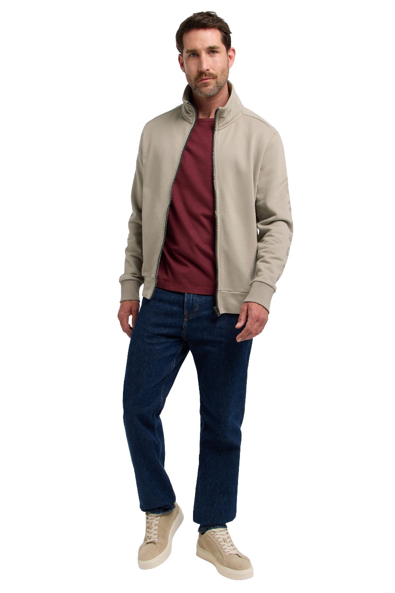 Elbsand Levin Herren Sweatjacke mit Stehkragen
