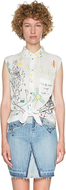 Desigual OPAL GALAXIES Damen Bluse