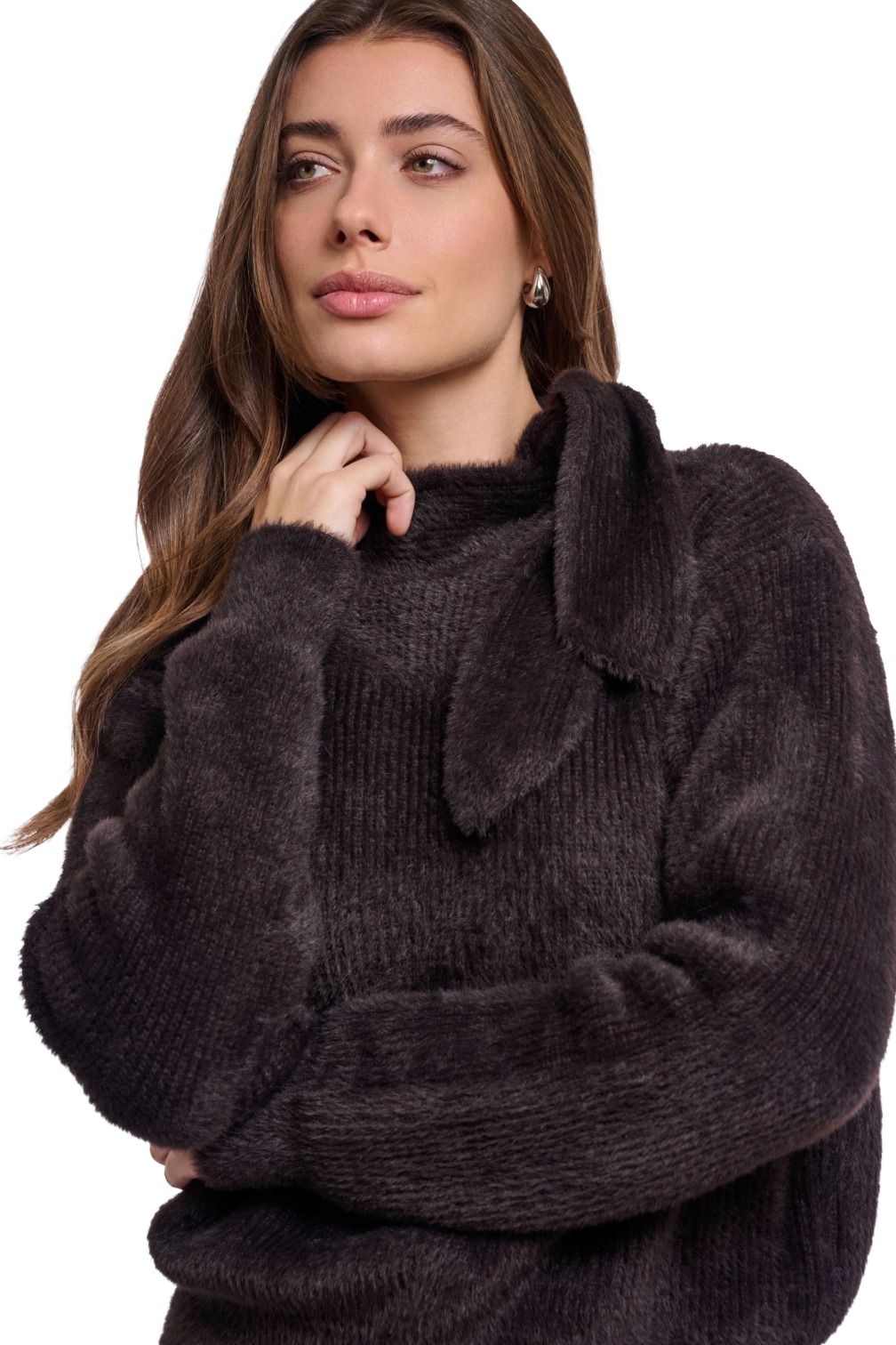 Rino & Pelle „Griselda“ Damen Pullover mit Schleifenkragen