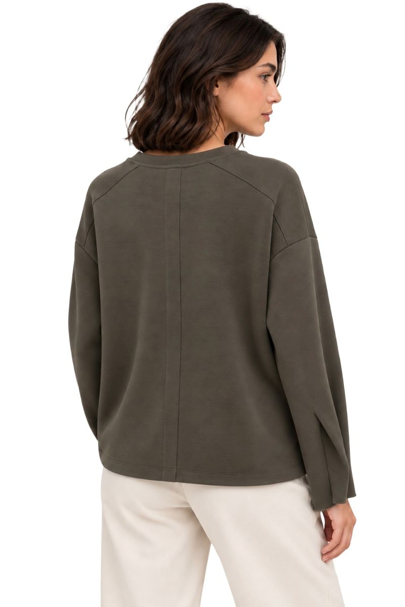 Skuba Sweatshirt mit Knopf am Ärmel