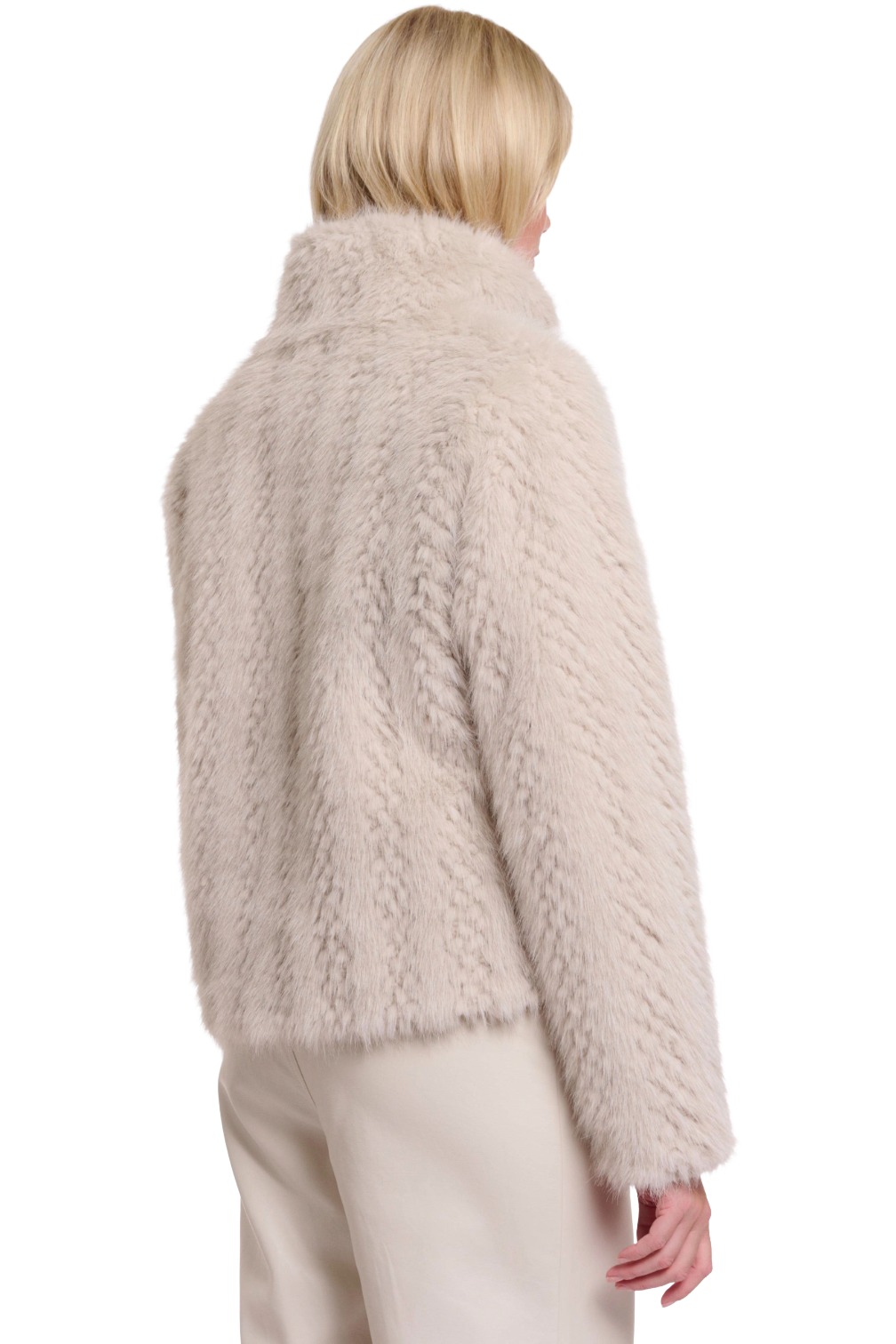 Rino & Pelle Vie Damen Kunstfelljacke mit Design