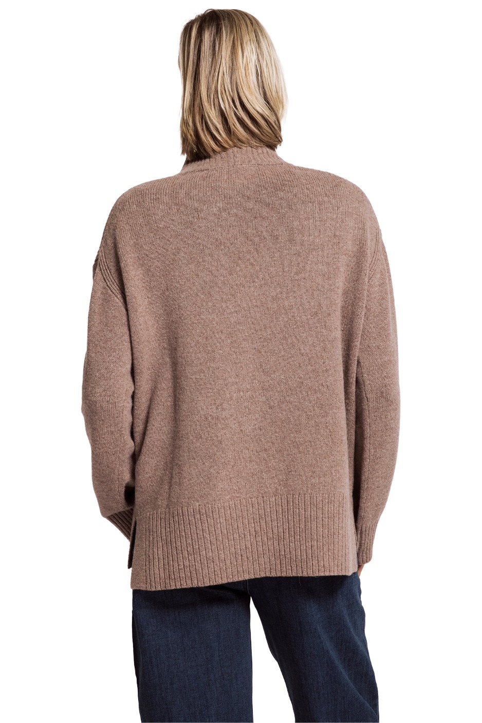 Zhrill Alana Damen Strickpullover mit Stehkragen – Relaxed Fit