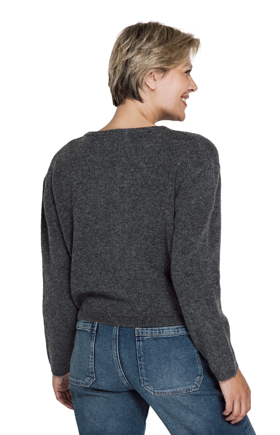 Zhrill Elidi Strickjacke – weicher Cardigan mit schimmernden Knöpfen