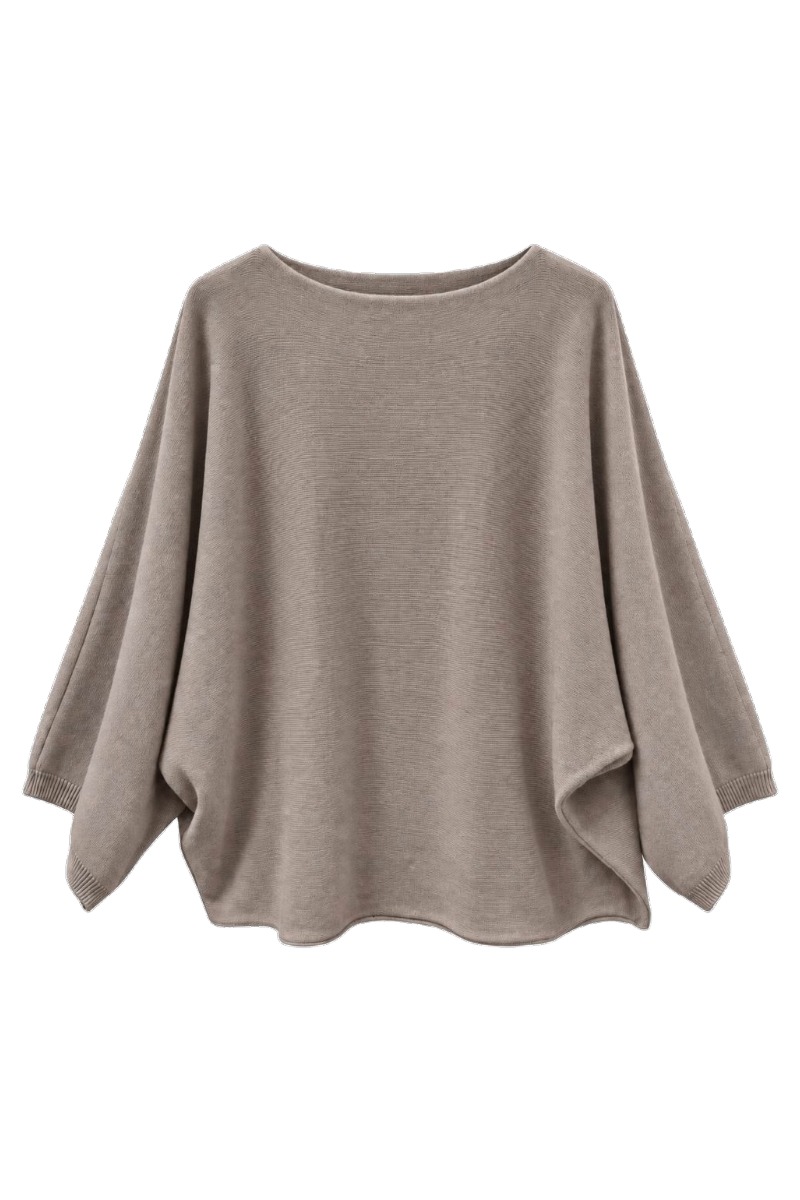 Oversized Feinstrickpullover mit Dolman Ärmeln
