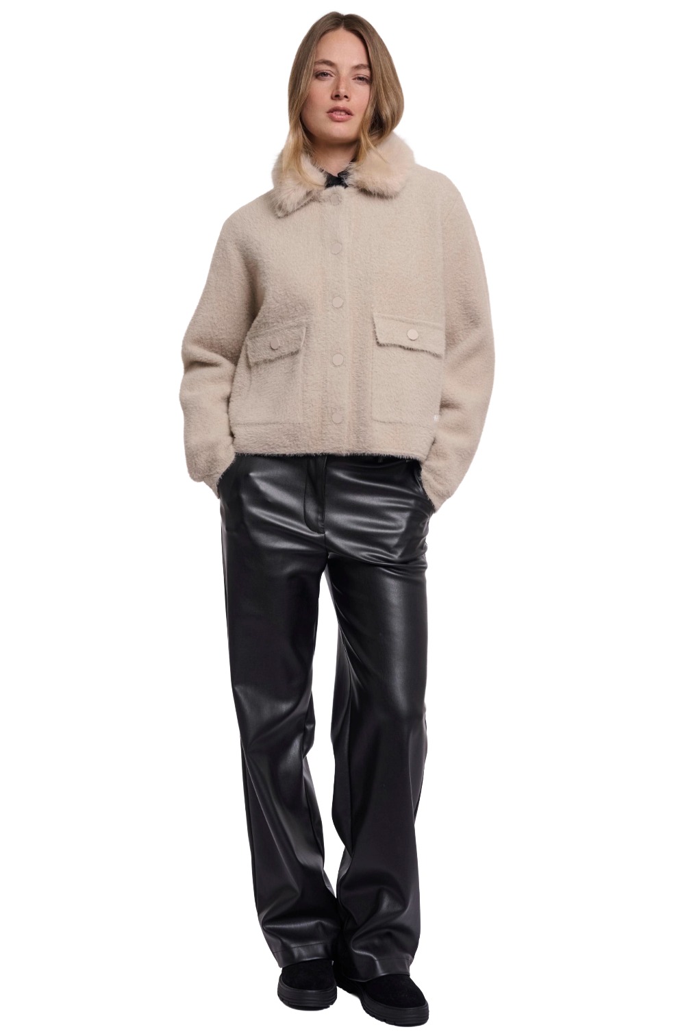 Rino & Pelle Nia Damen Jacke mit Fellkragen